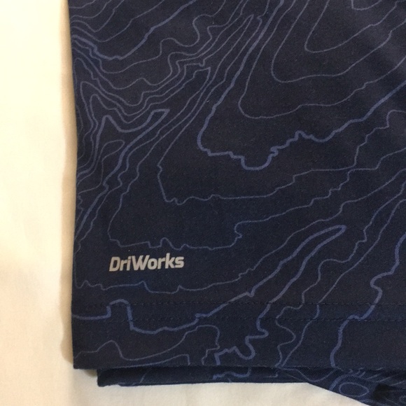 Shorts sleeves Athletic Dri Works large 42/44 navy blue - Picture 4 of 4